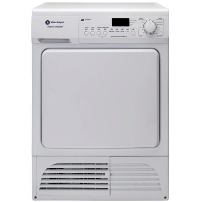 White Knight B96G8W B Rated 8kg Condenser Tumble Dryer in White White Knight B96G8W B Rated 8kg Condenser Tumble Dryer in White